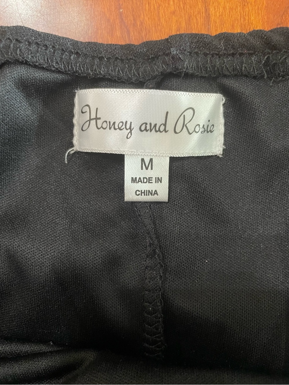 HONEY AND ROSIE | Black V-Neck Spaghetti Strap Skater Mini Dress | Juniors M - Picture 4 of 6